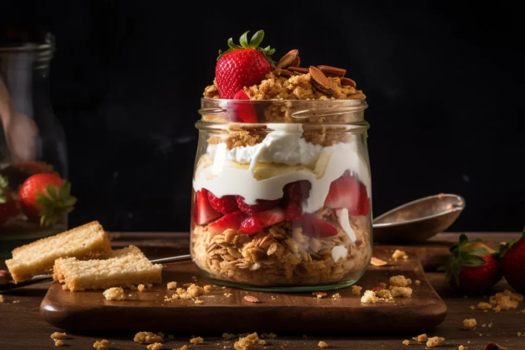 Strawberry Crunch Parfait with Almonds - What Are Strawberry Shortcake Crunchies Made Of?