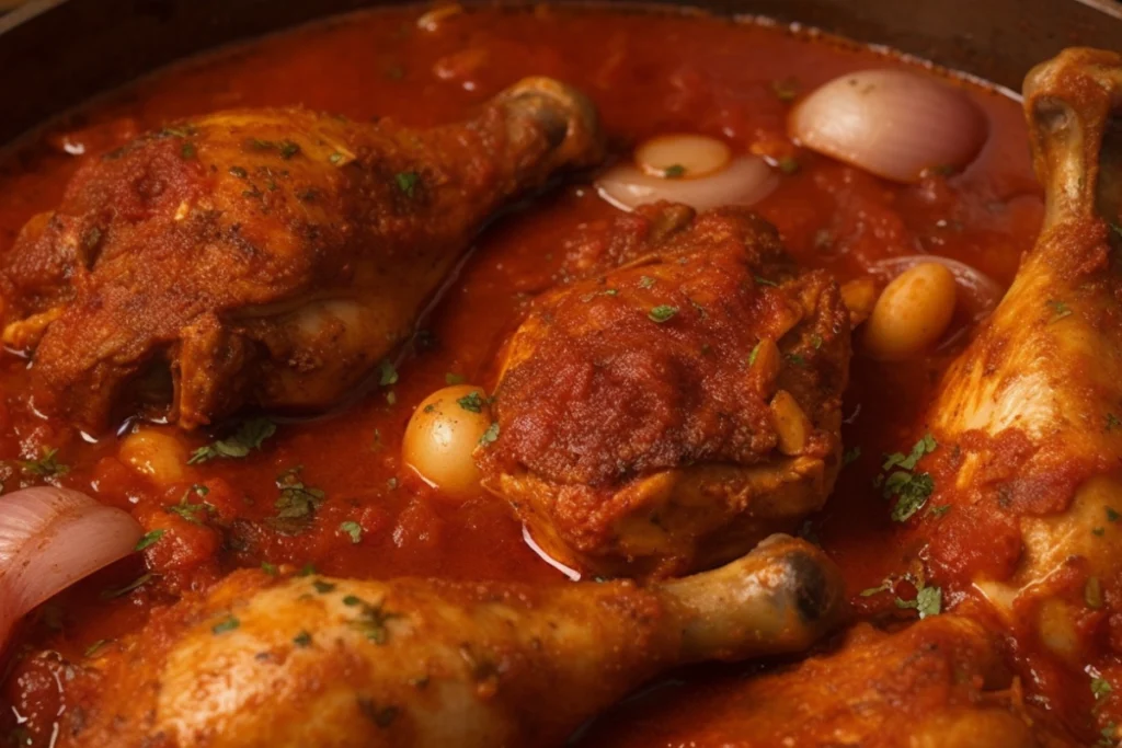 Traditional Chicken Asado in Rich Tomato Sauce - What is Chicken Asado Made of?